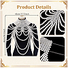 1Pc Imitation Pearl Round Beaded Multi-Layered Shoulder Body Chains for Women AJEW-GA0010-06-2
