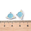 304 Stainless Steel Enamel Charms STAS-M102-22P-06-3