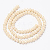 Opaque Solid Color Glass Beads Strands X-EGLA-A034-P6mm-D05-2