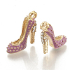 Alloy Enamel Stilettos Pendants ENAM-S115-042B-2