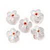 Handmade Silver Foil Glass Lampwork Beads FOIL-T001-02M-1