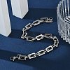Tarnish Resistant Rectangle 201 Stainless Steel Chain Bracelets X-BJEW-N240-06P-4