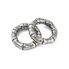 Bamboo Joint Ring 316 Surgical Stainless Steel Hoop Nose Rings EJEW-G416-19C-AS-4