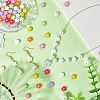 54Pcs 9 Colors Baking Paint Alloy Handmade Beads FIND-SC0020-42-4