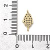 Religion Brass Micro Pave Cubic Zirconia Connector Charms KK-H529-01B-G-3