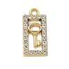 Alloy Rhinestone Pendants PALLOY-P308-15KCG-1