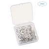 Brass Huggie Hoop Earring Findings & Open Jump Rings KK-TA0007-84A-P-8