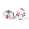 Opaque Resin European Beads RPDL-T004-01K-2