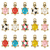 20Pcs Alloy Enamel Pendants ENAM-TA0003-57-3