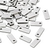 304 Stainless Steel Rectangle Charms SA-CBA97DF-06P-1