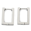 Tarnish Resistant 304 Stainless Steel Huggie Hoop Earrings X-STAS-R115-21P-3