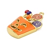 Halloween Brass Enamel Pendants KK-F915-01D-G-2