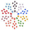 SUNNYCLUE 80Pcs 10 Colors Handmade Luminous Inner Flower Lampwork Beads LAMP-SC0001-25-1
