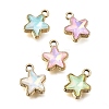 UV Plating Alloy and Glass Pendants GL-CBA6CEF-02G-1