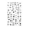 Shining Watermark Slider Art Stickers MRMJ-T072-23-1