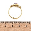 Natural Amethyst Adjustable Finger Rings for Women RJEW-A101-01G-04-5