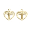Brass Micro Pave Cubic Zirconia Pendants KK-H527-02B-G-1