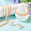 3 Strands 3 Colors Electroplate Glass Beads Strands EGLA-TADJ0001-12-6