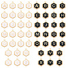 52Pcs 2 Colors Alloy Enamel Pendants ENAM-TA0002-97B-2