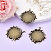 Vintage Tibetan Style Alloy Pendant Cabochon Settings LS-TIBEP-M018-92AB-NF-5