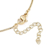 Brass Micro Pave Clear Cubic Zirconia Pendant Box Chain Necklaces for Women NJEW-U015-06P-01-3