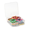 30Pcs 3 Style Spray Painted Iron Split Key Rings KEYC-LS0001-02-6