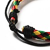 PU Imitation Leather Braided Cord Bracelets for Women BJEW-M290-01H-3