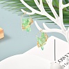 Electroplated Natural Quartz Wire Wrapped Earrings for Girl Women EJEW-JE04645-02-2