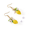 304 Stainless Steel Dangle Earrings EJEW-TAC00031-01-2