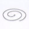 304 Stainless Steel Lumachina Chain Necklaces X-NJEW-P226-08P-01-1