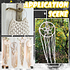 12Pcs 6 Styles Iron Ring for DIY Woven Net/Web with Feather IFIN-SP0001-50-6