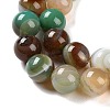 Natural Striped Agate/Banded Agate Beads Strands G-Z060-A01-C16-4