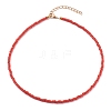 Round Opaque Colours Glass Seed Beaded Necklaces NJEW-JN03362-01-1