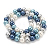 Electroplated Shell Pearl Beads Strands X-SHEL-F008-03B-07-2