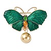 KC Gold Plated Alloy Brooches JEWB-L017-04KCG-03-1