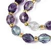 Natural Colorful Fluorite Beads Strands G-N342-53-8x6-11-4