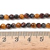 Three-Color Natural Tiger Eye Beads Strands G-L642-F08-4mm-5