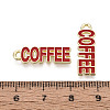 Alloy and Enamel Pendants PALLOY-T093-09C-G-4
