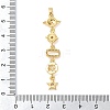 Brass Micro Pave Clear Cubic Zirconia Pendants KK-D101-01D-G-3
