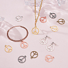 100Pcs 5 Colors Zinc Alloy Pendants FIND-GA0008-23-4