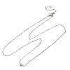 1.5MM Brass Cable Chain Necklace Making NJEW-A071-14P-1