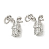 Brass Micro Pave Cubic Zirconia Pendants KK-Z120-29P-1