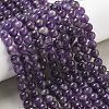 Natural Amethyst Beads Strands G-M445-8MM-01F-2