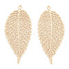 Rack Plating Brass Filigree Big Pendants X-KKC-T001-55KC-1