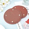 PU Leather Flat Round Bag Bottom FIND-CA0001-11J-5