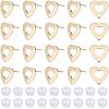 Unicraftale 30Pcs 201 Stainless Steel Stud Earring Findings STAS-UN0038-72-1