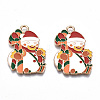 Eco-Friendly Alloy Enamel Pendants ENAM-Q437-063-NR-1