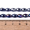 Electroplate Transparent Glass Beads Strands LS-GL-N002-01A-A20-4