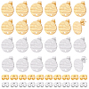 64Pcs 2 Colors 304 Stainless Steel Stud Earring Findings STAS-BBC0010-45-7