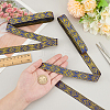 7M Polyester Jacquard Rhombus Ribbon SRIB-WH0011-213-3